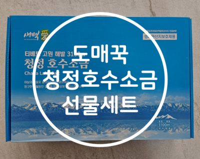 도매꾹 청정호수소금 선물세트 후기