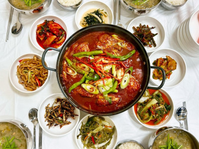 통영시락국 갈치조림 맛있는 동피랑시락국