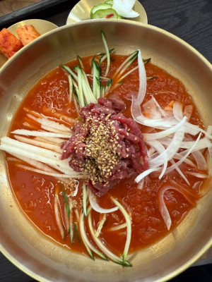산청맛집 여름별미 한우육회물회 산청옥에서 즐겨요