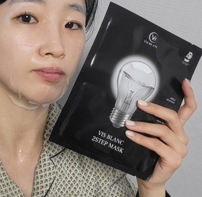 비즈블랑 2스텝 마스크팩으로 얼굴 넥라인 이중관리