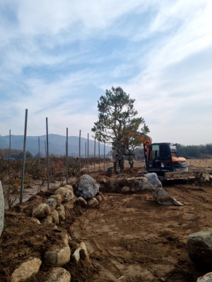 [충주] 앙성면 포크레인, 조경공사, 체류형쉼터설치 '진평건기선우중기'
