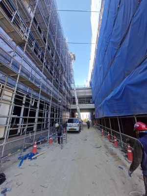 [부천사다리차] 영종도 칼바람에도 끄떡없는 88사다리차의 비계철거 현장 리얼후기!