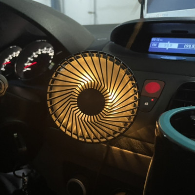 UM2COBY LED 차량용 송풍구 미니 선풍기 에어서큘레이터 로 무더운 여름 이겨내요!