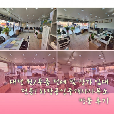 대전 원/투룸 전세, 대전 LH전세 전문, 대전 상가 임대 '하랑공인중개사사무소'