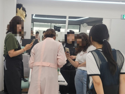 커트실습 꼼꼼하게 진행 도와주는 나이스이용미용전문학원